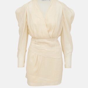 IRO Cream Long Sleeve Dress